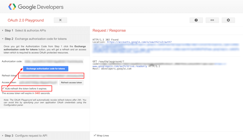 gdrive oauth step 2